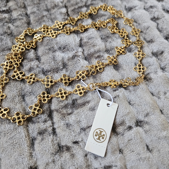 Tory Burch 15 Inch Gold Toned Necklace - Picture 2 of 5